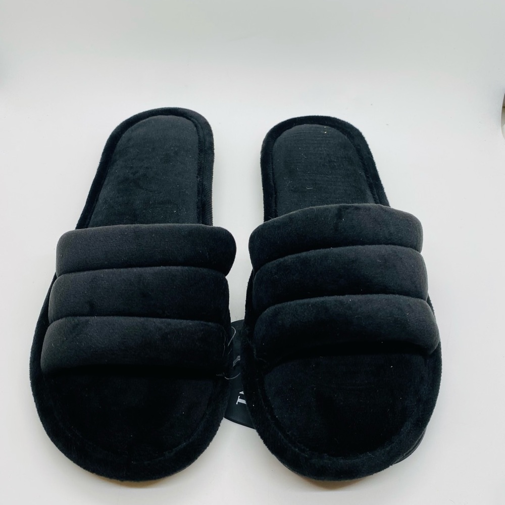 NWT Alfani Slippers Plush Suede Size Small (5/6)